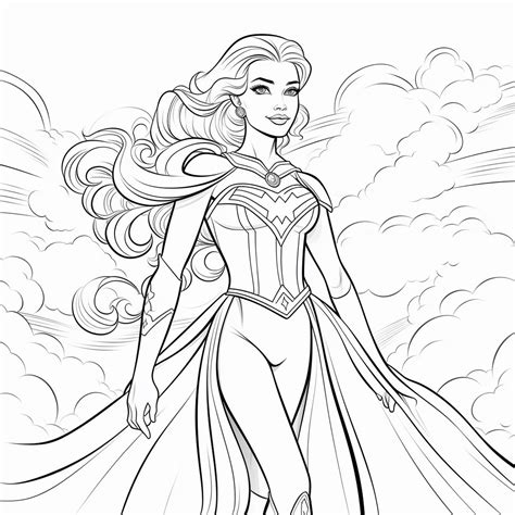 Barbie Superhero Coloring Pages At Ganangelicablog Blog