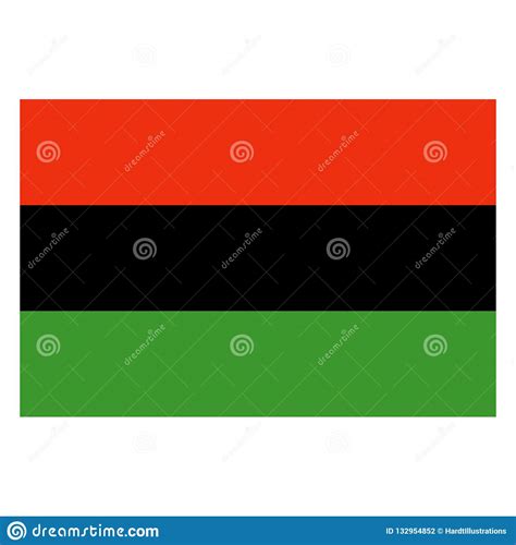 Kwanzaa Flag stock vector. Illustration of african, isolated - 132954852