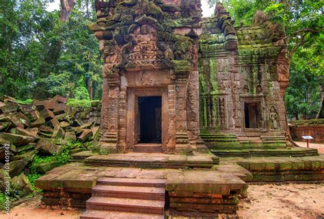 Angkor Wat - a giant Hindu temple complex in Cambodia, dedicated to ...