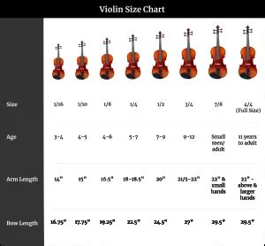 violin-size-chart - Infamous Musician