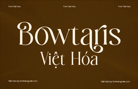 Font Việt Hóa 1ftv Vip Bowtaris