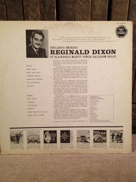 Reginald Dixon At Blackpool S Mighty Tower Ballroom Etsy