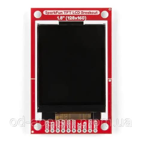 Купить Графический цветной Tft Lcd 18 128x160px с Microsd ридером Spi Sparkfun Lcd 15143