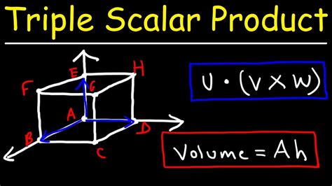 Volume Of A Parallelepiped Using The Triple Scalar Product Calculus