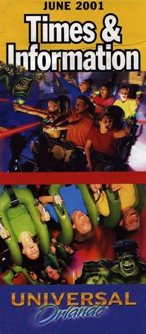 Theme Park Brochures Universal Orlando - Theme Park Brochures