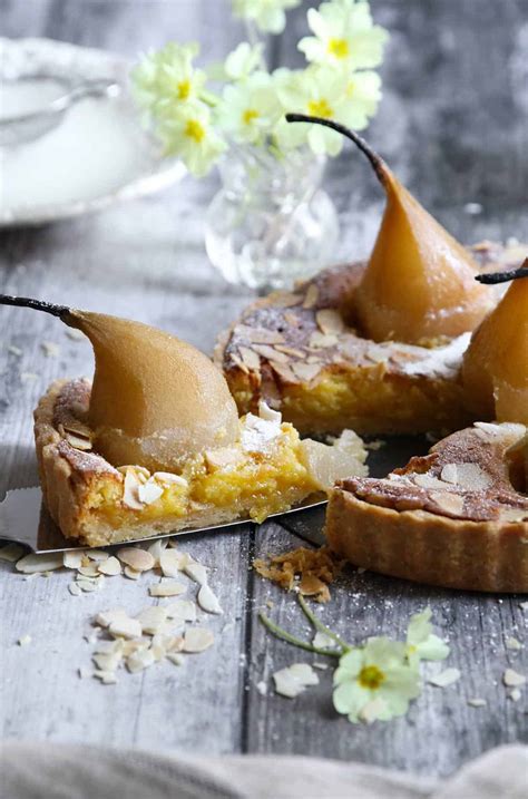 Poached Pear And Almond Cream Tart All Thats Jas