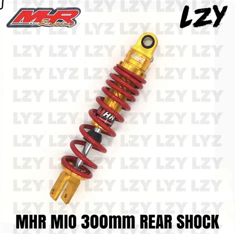 MHR 270mm 300mm Mio Beat Click Rear Suspension Shock Absorber BLACK