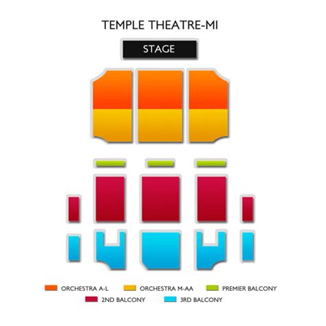 Temple Theater Seating Chart - sportcarima