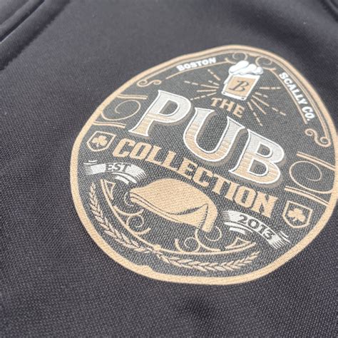 Boston Scally The Pub Collection - Black White Track Jacket