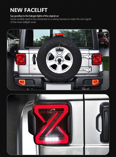 Car Styling Tail Lamp For Jeep Wrangler Tail Lights 2018 2023 Wrangler