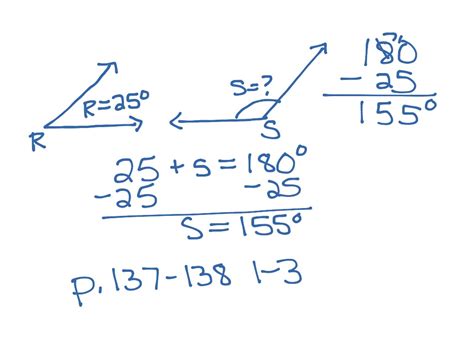 ShowMe - supplementary angles