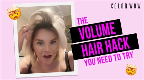 How To Create Volume On Dry Hair Easy Volume Hair Tutorial Youtube