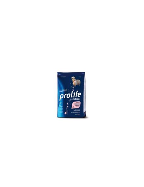 Prolife Sensitive Adult Maiale E Riso Medium Large Kg