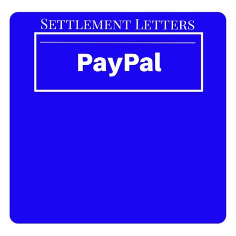 Settlement Letters From PayPal The Debt Specialist