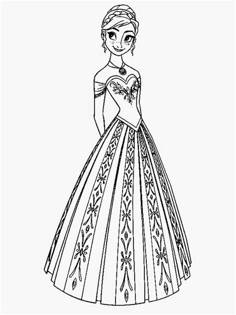 Downloads Frozen Coloring Pages Anna