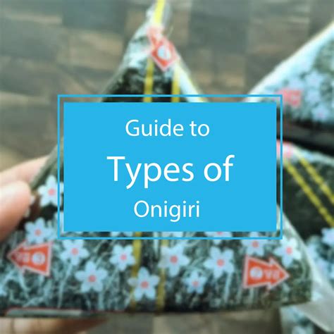 Your Complete Guide To Types Of Onigiri