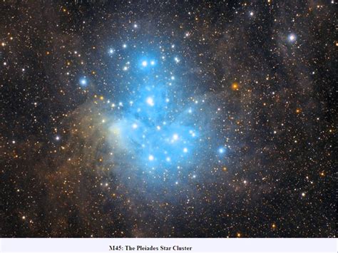 Pleiades Star System Messier M Star Cluster Middle Aged Hot B