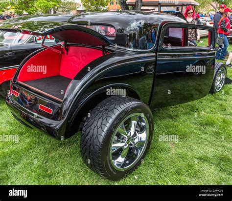 A Restored And Modified 1932 Ford Deuce Coupe Hot Rod Built From A Ford Model B In The Moab