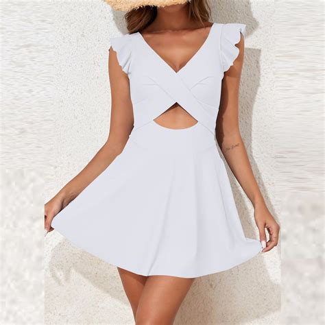 High Waisted Bikini Women S Solid Color Bikini Dress Bikini Suit Sexy Lace Skirt Skirt Swimsuit