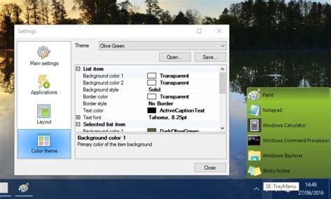 How to add new menus to the Windows 10 system tray