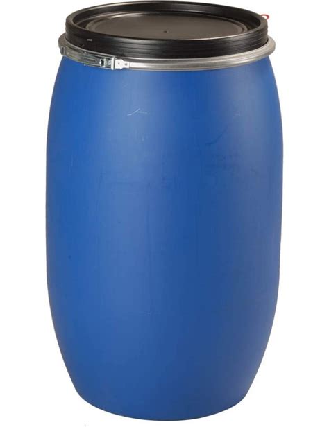 Fût en plastique bleu 220L Aude Plastique