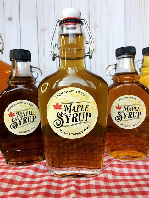 Custom Vintage Legacy Maple Syrup Labels For Home Based Maple Sugarers Canningcrafts