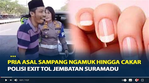 Tak Terima Ditilang Pria Asal Sampang Ngamuk Hingga Cakar Polisi Exit