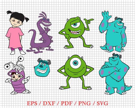 Monsters Inc Svg Bundle Monsters Svg Cricut File Sully Svg Etsy The Best Porn Website