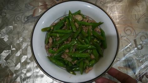 Ginisang Baguio Beans With Pork Giniling Youtube