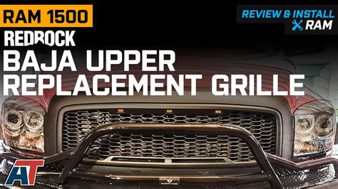 2006 2008 RAM 1500 RedRock Baja Upper Replacement Grille Matte Black