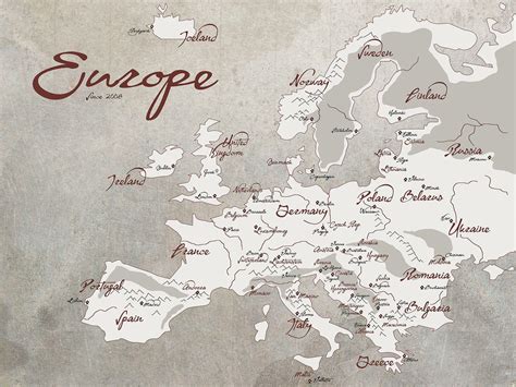 Europe Map Wallpapers - Wallpaper Cave