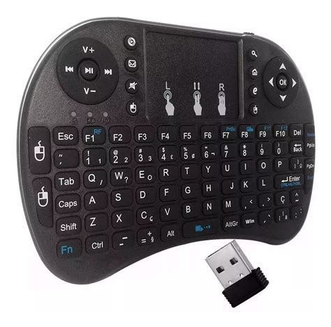 Mini Teclado Sem Fio Wireless Touch Pad Universal Console Pc Mercado