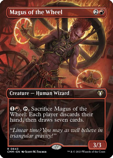 Commander Masters Variants Foil Magus Of The Wheel Borderless