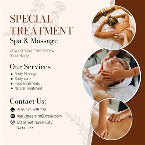 Copy Of Spa And Massage Design Template Postermywall