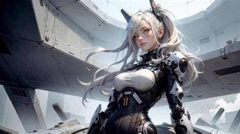 Anime Girl Sci Fi Cyberpunk 4k 7041l Wallpaper Pc Desktop