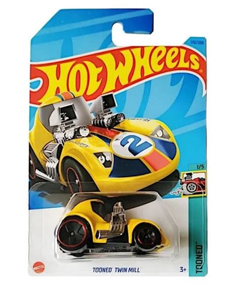 Hot Wheels Машинка базовой коллекции TOONED TWIN MILL желтая 5785 HKJ84 купить с доставкой по
