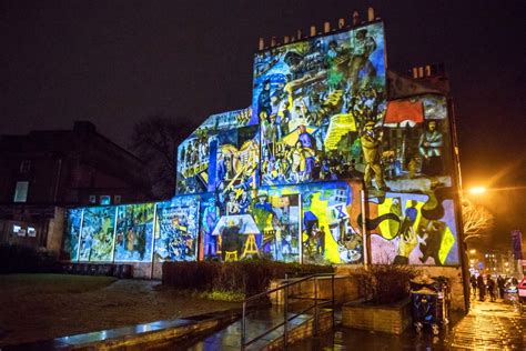 Projection Mural Leith With Tim Chalk Paul Grime