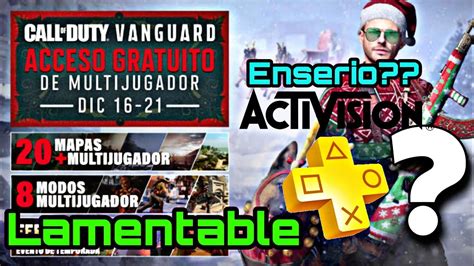 Necesitas Ps Plus Para Jugar El Acceso Gratuito De Vanguard Youtube