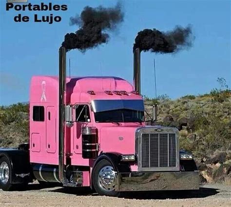 Peterbilt 379 Pink Truck Big Rig Trucks Trucks