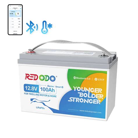 Redodo 12v 100ah Group 31 Smart Bluetooth Lithium Battery