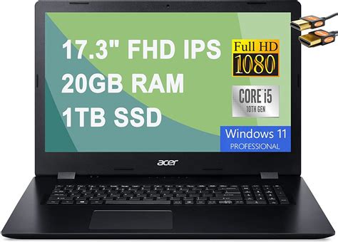 Acer Aspire 3 - i5-1035G1 · UHD Graphics G1 · 17.3”, Full HD (1920 x ...