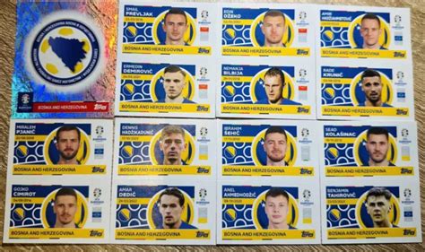 TOPPS UEFA EURO 2024 Germany Sticker Zum Aussuchen Komplettes Bosnien