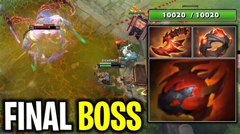 FINAL BOSS IN DOTA 2 PUDGE WITH HEART OF TARRASQUE GIANT RING 10000