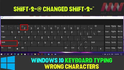 Windows 10 Keyboard Symbols