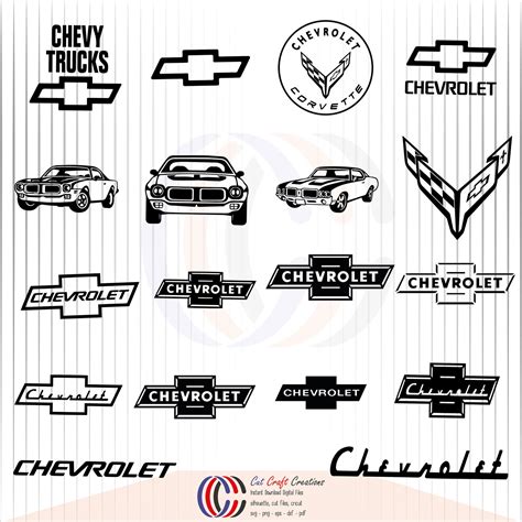 Car Svg Bundle Chevy Bowtie Chevrolet Svg Bundle Chevrolet Corvette