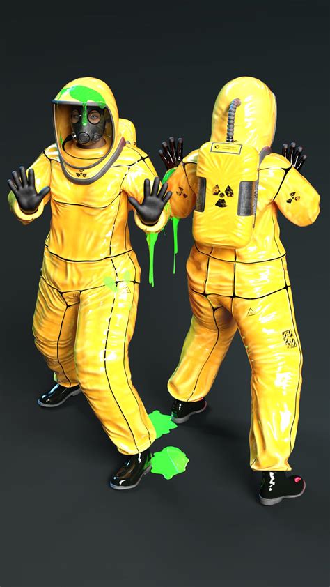 Nuclear Suit Radioactive Slime-(Character Concept) by PanoTwinMarkus on