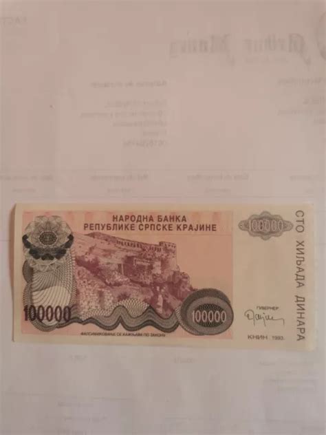 Billet Du Monde Bosnie Herzegovine Billet De Dinara Neuf Eur