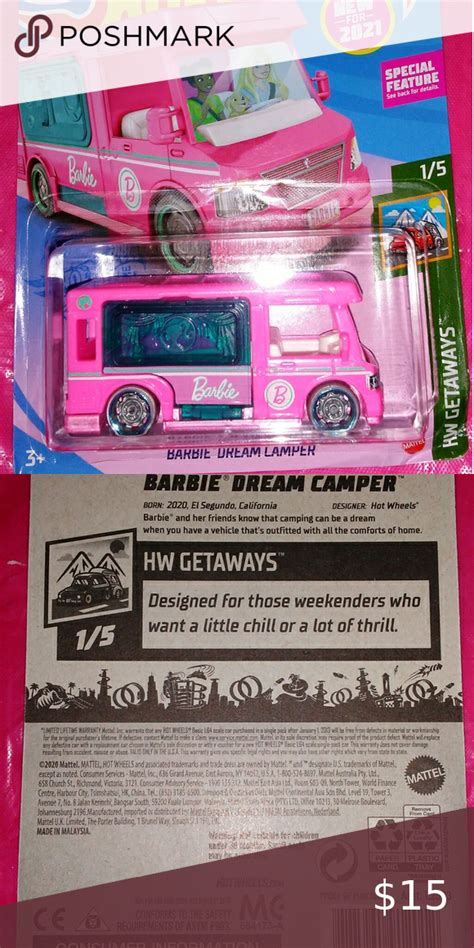 Hot Wheels Barbie Barbie Dreams Camper Hw Getaways Artofit