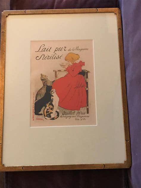 Authentic Original Steinlen Poster Lait Pur Sterilise Von After