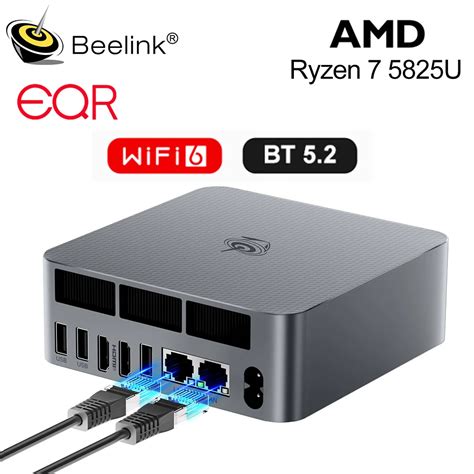 Мини-ПК Beelink EQR5 AMD Ryzen7 5825U DDR4 32G 500G EQR5 Ryzen5 Pro ...
